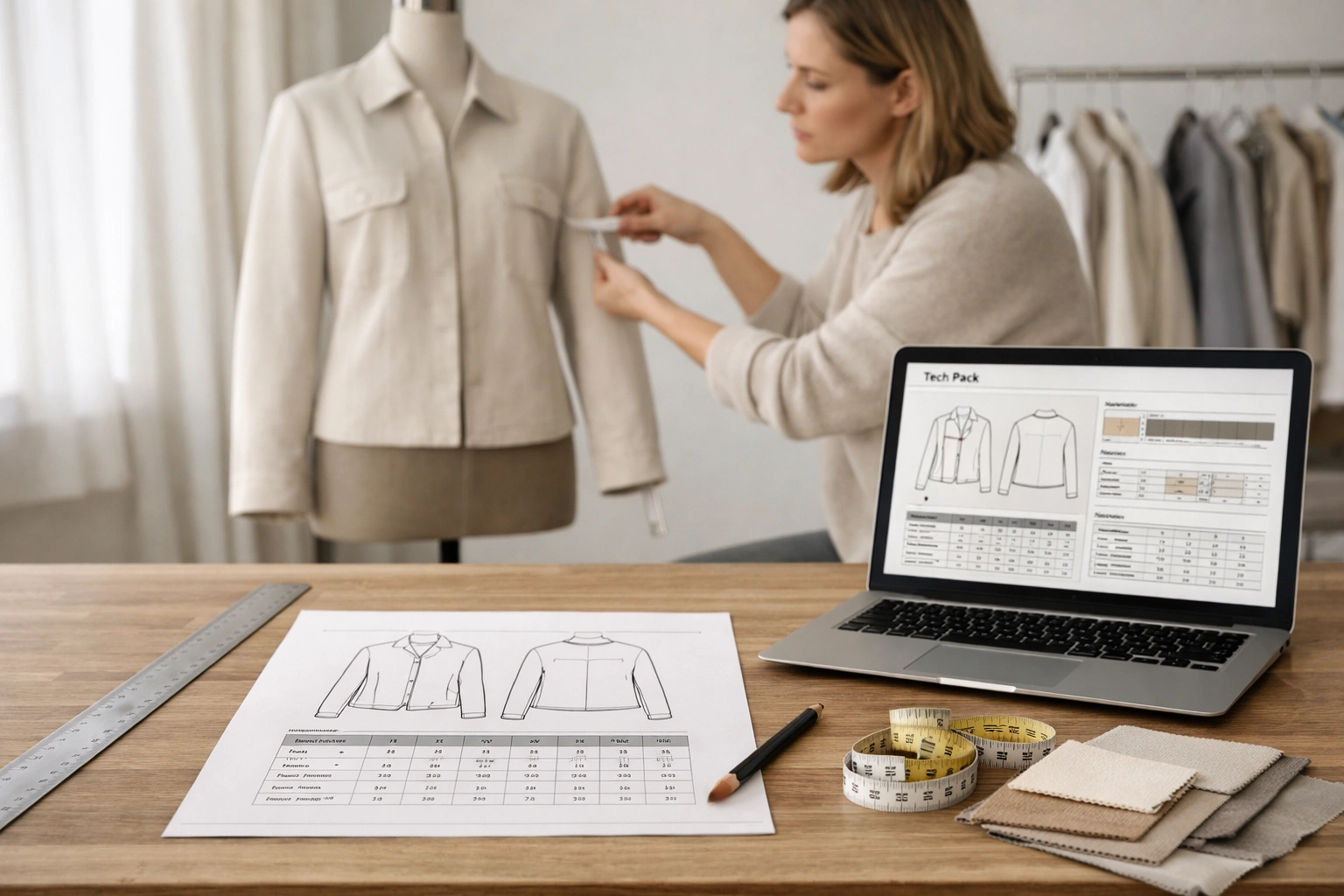 Cómo crear una ficha técnica de moda tech pack