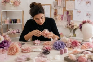 Curso de Flores en Tela y Montaje en Madrid