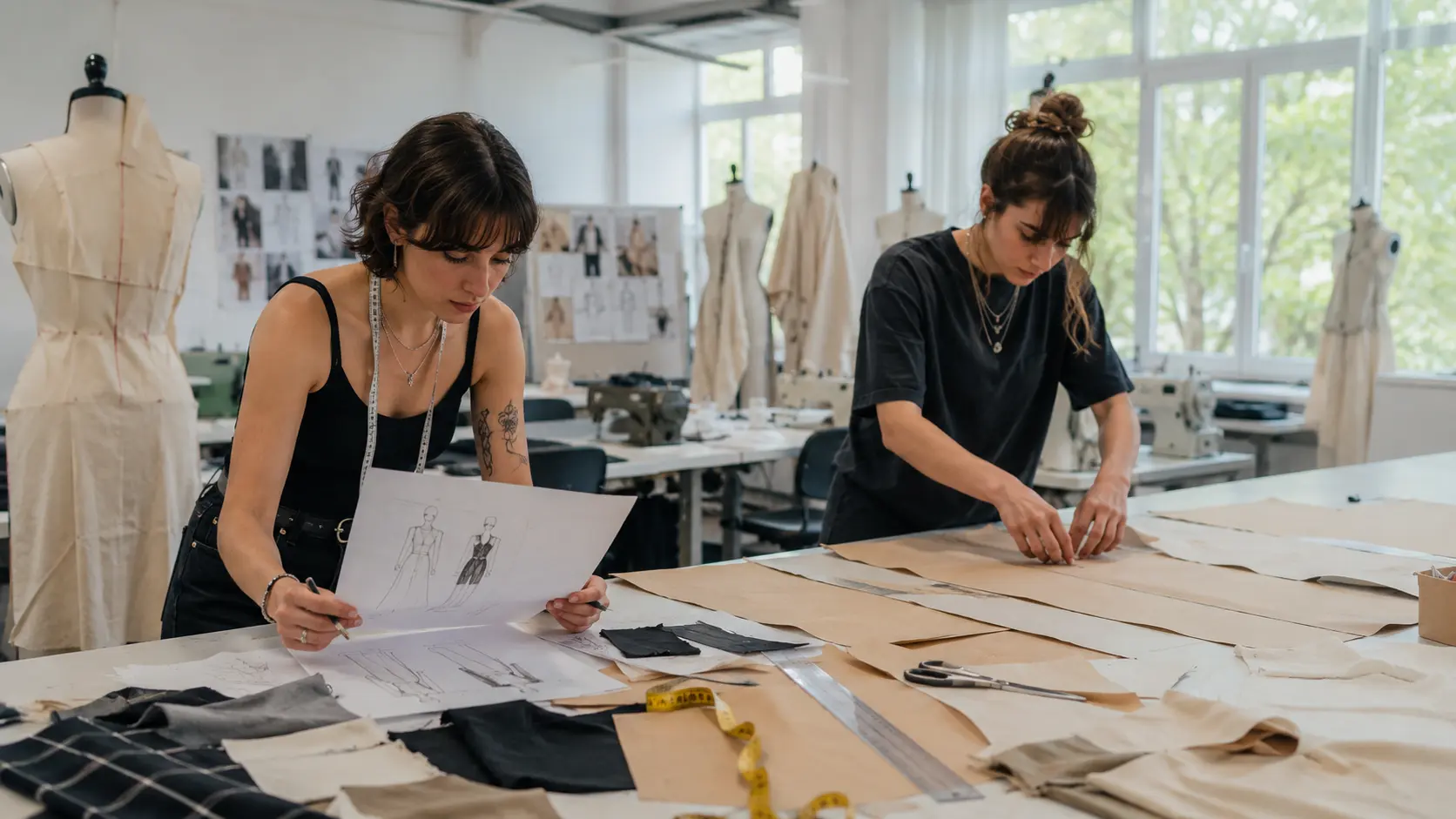 Qué diferencia hay entre patronaje y diseño de moda