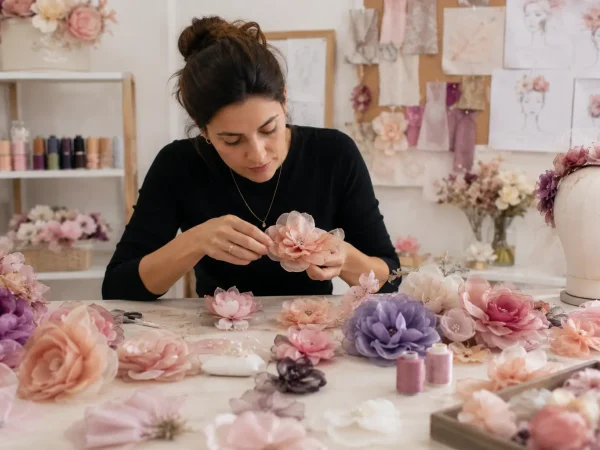 Curso de Flores en Tela y Montaje en Madrid