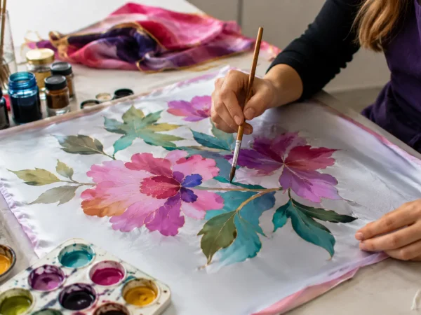Curso de pintura sobre seda